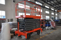 Durable Mobile Scissor Lift 14 Meters Hydraulic X-Lift Platform 500kg Loading Capacity