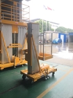 8m Aluminum Aerial Work Platform Hydraulic Vertical Lift Table 0.75Kw Lifting Power