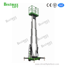 Double Mast Manual Pushing Vertical Lifting Platform 12 Meters 200kg Load Capacity