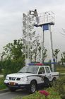 9m 200Kg Aluminum Dual Mast Aerial Work Platform , Truck - Mounted Type