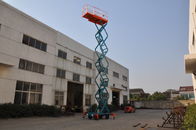 2.2Kw Industrial 11 Meters Mobile Scissor Lift for Library, Restaurant