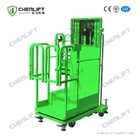 4.5m Platform Height Semi Automatic Electric Order Picker With 200kg Load Capacity