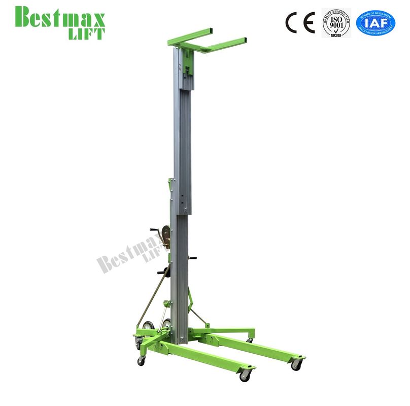 Portable Manual Material Lift 5 Meters Load Platform With 200Kg Rated Load