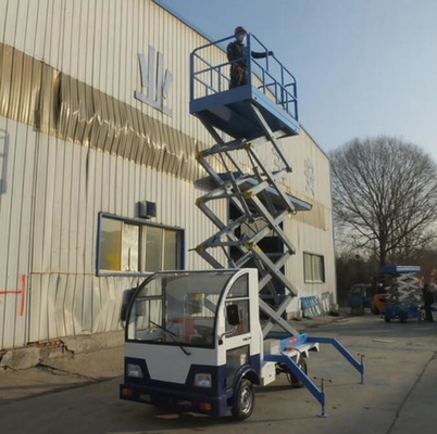 300Kg Loading Capacity Hydraulic Truck Mounted Scissor Lift with 7.5m Platform Height