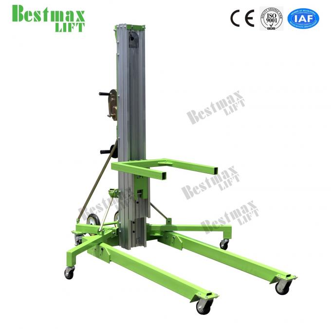 Portable Manual Material Lift 5 Meters Load Platform With 200Kg Rated Load