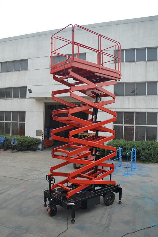 Durable Mobile Scissor Lift 14 Meters Hydraulic XLift Platform 500kg