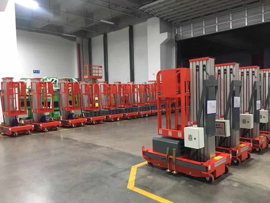 8m Platform Height Manual Pushing Vertical Lift