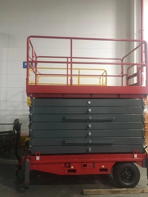 16m Elevated Mobile Motorized Scaffold Lift Platform