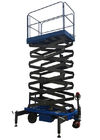 8m Working Height Manganese Steel Mobile Scissor Lift  Electrical Pulling Loading Capacity 450kg