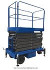 8m Working Height Manganese Steel Mobile Scissor Lift  Electrical Pulling Loading Capacity 450kg