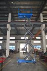 1000Kg Mobile Scissor Lift Platform With Manual Pulling Handle Hydraulic Lift Table 9 Meters