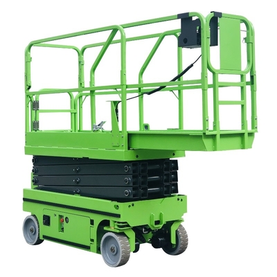 Electric Aerial Work Platform 9m Red Self Propelled Scissor Lift Table
