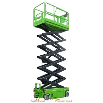Electric Aerial Work Platform 9m Red Self Propelled Scissor Lift Table