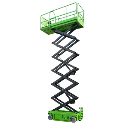 Electric Aerial Work Platform 9m Red Self Propelled Scissor Lift Table