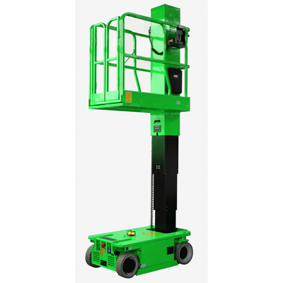 4.2m Electro Self-propelled Vertical Mast Boom lift blue&amp;yellow color 230kg load capacity