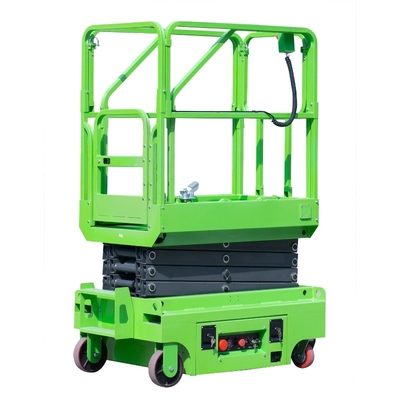 Explosion Proof 3m Manual Push Mobile Scissor Lift In Blue Color Easy Operation