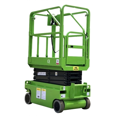 MINI Self Propelled Scissor Lift Hydraulic Turning Wheel Aerial Work Platform