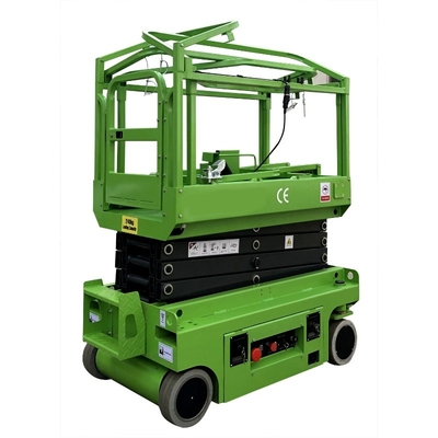 MINI Self Propelled Scissor Lift Hydraulic Turning Wheel Aerial Work Platform