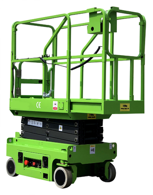 MINI Self Propelled Scissor Lift Hydraulic Turning Wheel Aerial Work Platform