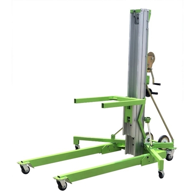 Portable Manual Material Lift with Manual One Speed Winch