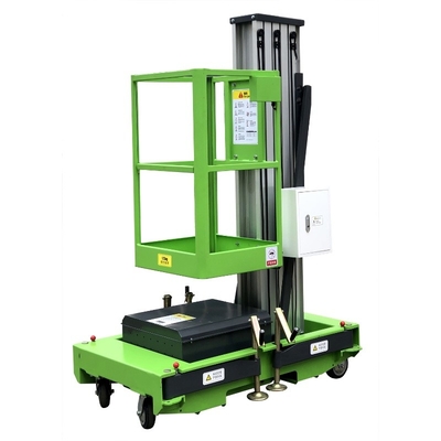 Single Mast Lift Aluminum Mobile Aerial Work Platform