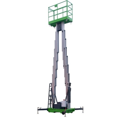 Double Mast Mobile Vertical Lifting Platform Aerial Work Platform