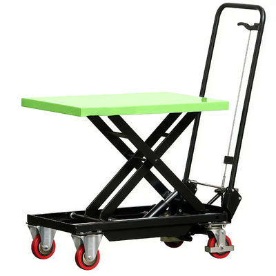 Work Shop Applied Guide Rail Moving Cargo Lift Table with 2000Kg Loading and Controled by Electricity