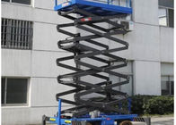 1000Kg Mobile Scissor Lift Platform With Manual Pulling Handle Hydraulic Lift Table 9 Meters