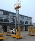 10 Meters Aluminum Aerial Work Platform Double Mast Vertical Lift