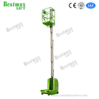 9m Platform Height Vertical Man Lifts DC Powered Double Mast Self Propelled