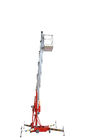 160Kg 6m Lifting Height Mobile Portable Aerial Work Platform with Aluminum Profile