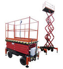 Industrial mobile scissor lift table , 500Kg pneumatic pallet scissor lift
