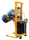 Electric forklift drum dumper lift for transporting, stacking, rotating and weighting drums