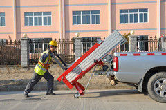 Portable Material Lift with manual winch