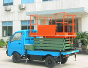 Automobile 16m 300KG Loading Truck-Mounted Scissor Lift for Theatre / Hospital
