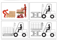 360 Palletpal 1000kg Forklift Table Lever Loader For Cargo