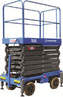 Working Height 14m Mobile Scissor Lift 450Kg Loading Capacity of Manual Pushing and Rain-proof Control Cabinet