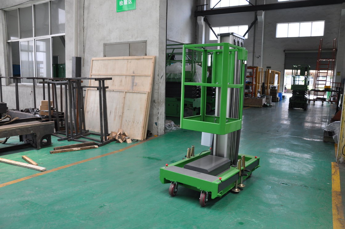 Single Mast Aerial Work Platform Vertical Lift With AC Power Supply