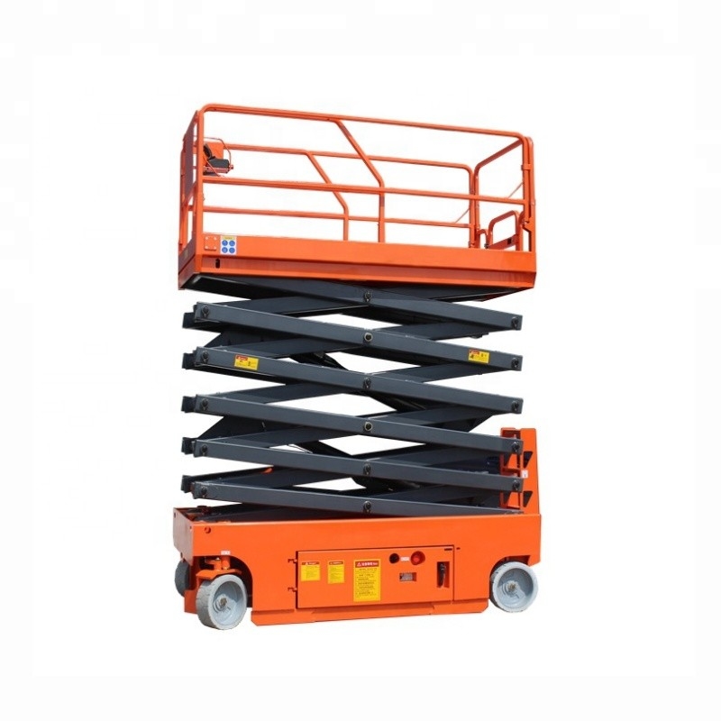 Electric Motor Mobile Hydraulic Sissor Lift  100kg Load