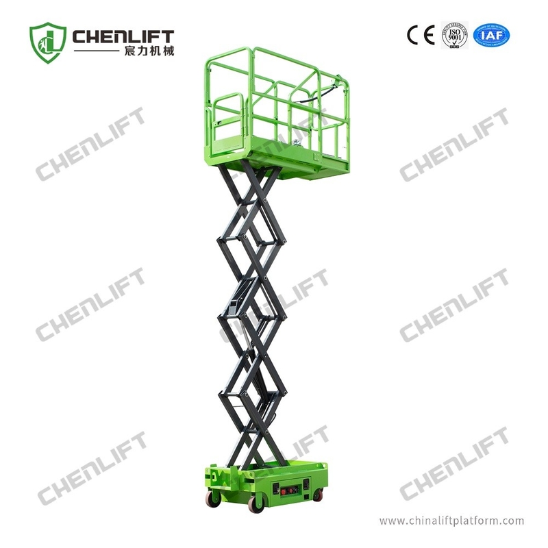 3m 3.9m DC Powered Mini Scissor Lift , Small Electric Scissor Lifts CE