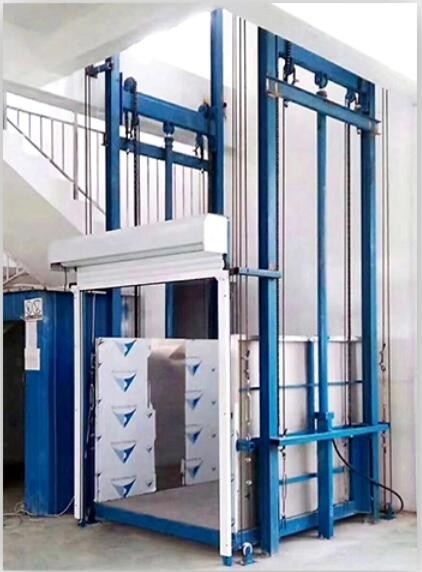 6m Vertical Travel 1T Load Hydraulic Warehouse Cargo Lift Vertical Warehouse Industrial Lift