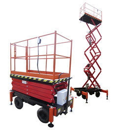 300Kg Loading Capacity Hydraulic Mobile Scissor Lift with 6 Meters Platform Height