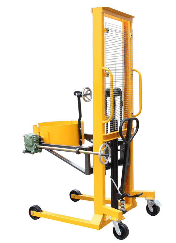 1600mm Lifting Height Vertical Drum Lifter , Oil Drum Lifter
