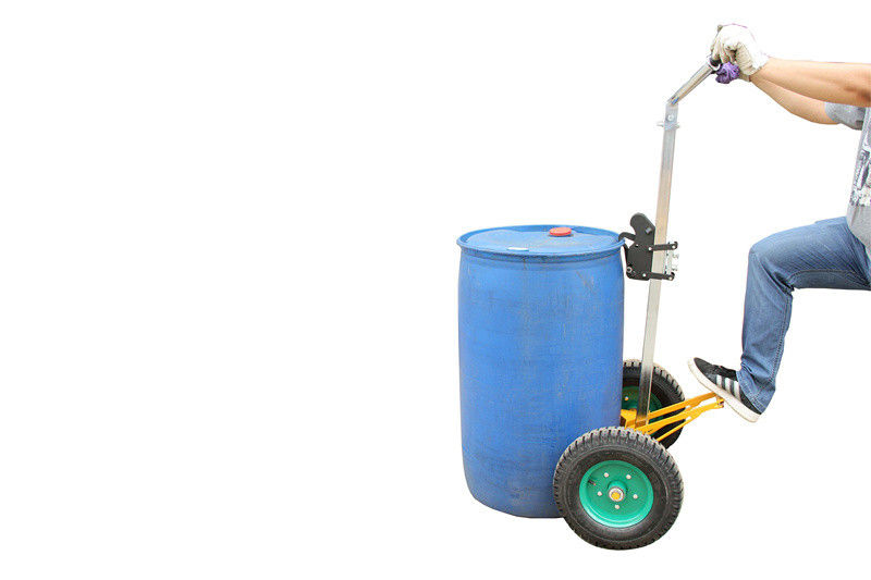 Single Man Gripping Inflated tire oil drum trolley , Eagle - gripper Type