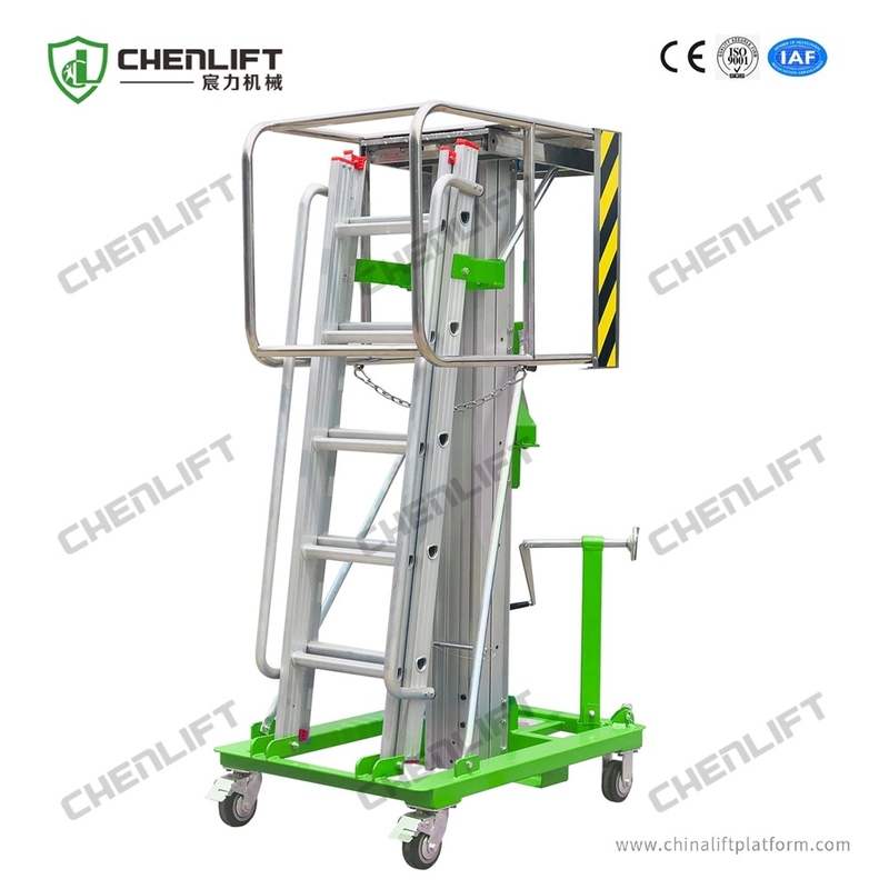 3.2m Platform Height Manual Winch Elevating Lift with 125kg Load