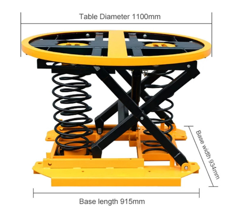 2 Ton Spring Activated Lift Table Platform