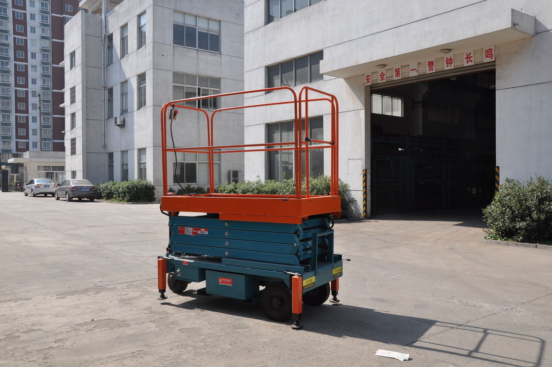 Pulling Device 1000Kg Aerial Mobile Scissor Lift ​ , 6M Lifting Height