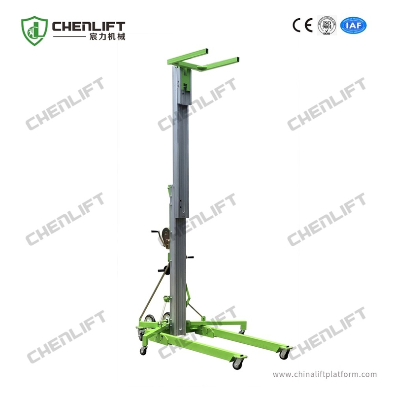Portable Manual Material Lift 5 Meters Load Platform With 200Kg Rated Load
