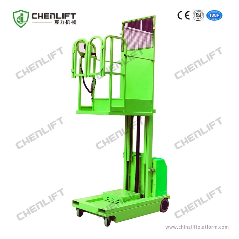 4m 300kg Fully Electric Hydraulic Order Picker With CE Certified