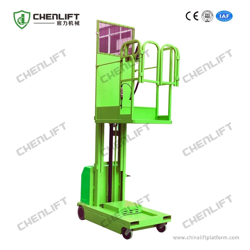 4.5m Self Propelled Electric Order Picker Stacker For Materials Picking And Handling